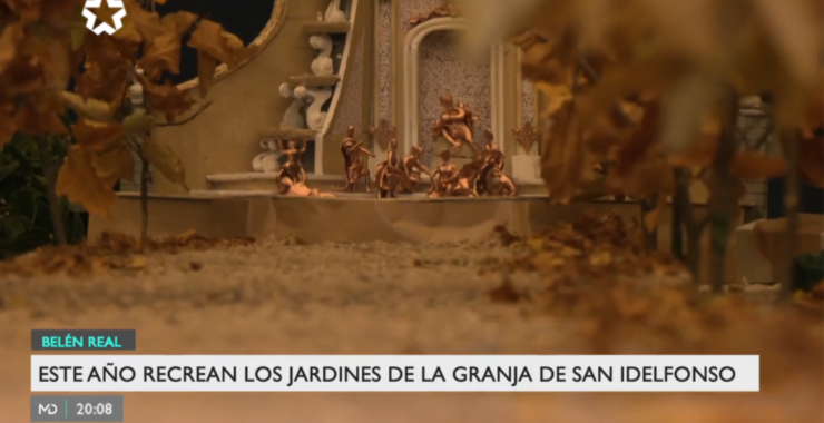El Palacio Real de Madrid expone su tradicional Belén napolitano, haciendo un homenaje a la conmemoración de los 300 años de la creación de las Fuentes y Jardines del Palacio Real de La Granja.