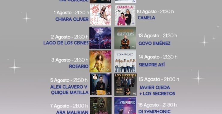 Natalia Lafourcade, Rosario y Camela, en las Noches Mágicas de La Granja