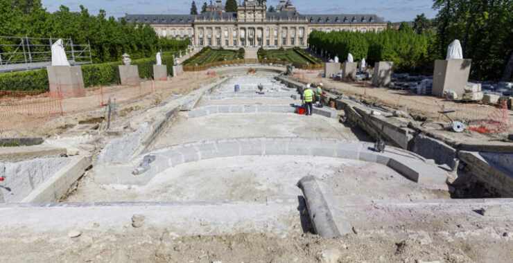 Comienza el programa ‘Abierto por restauración’ en la Fuente de La Cascada del Palacio Real de La Granja