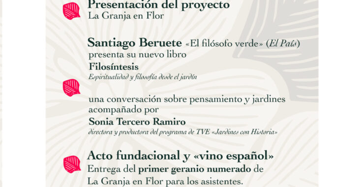 La Granja en Flor quiere convertir la primavera en una tradición: miles de geranios en ocho espacios emblemáticos